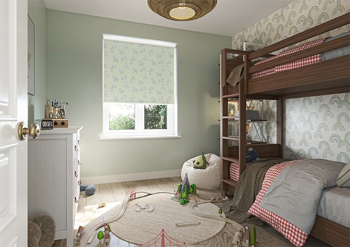 Zebra, Sage Green - Roller Blind - Image 7